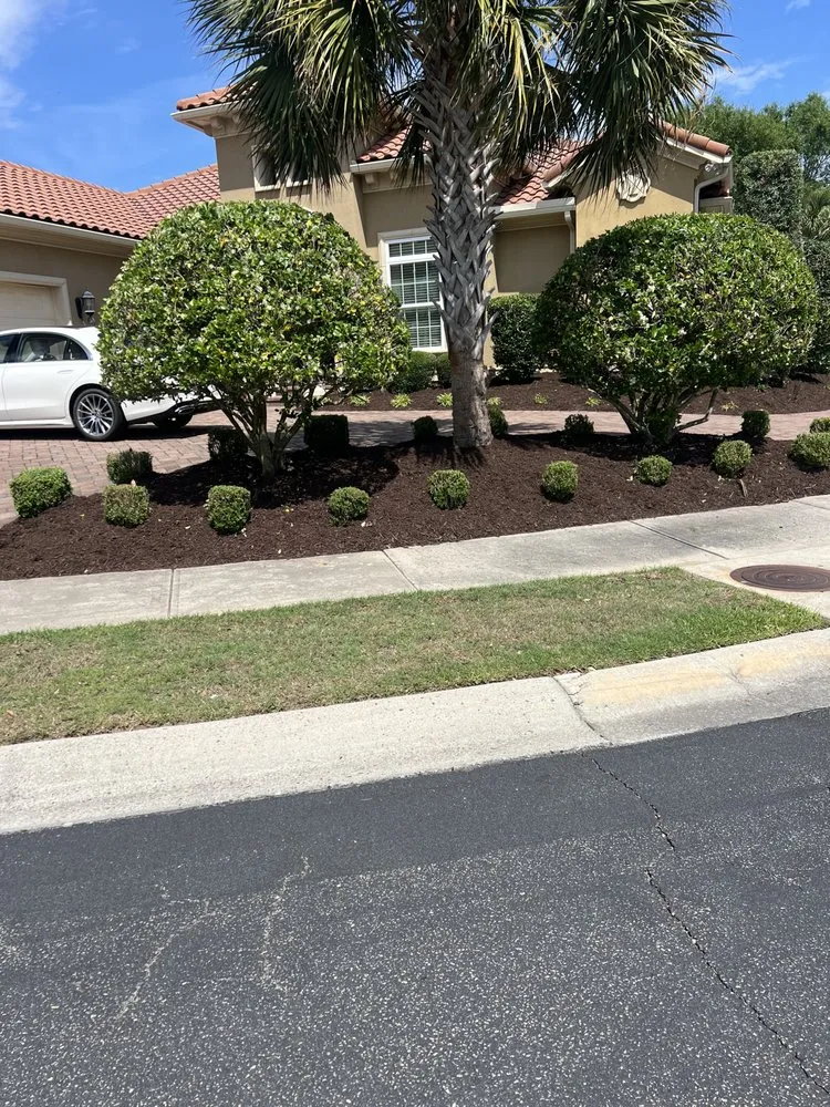 Custom garden landscaping for outdoor upgrades in Loris, SC by Browns Committed Landscaping