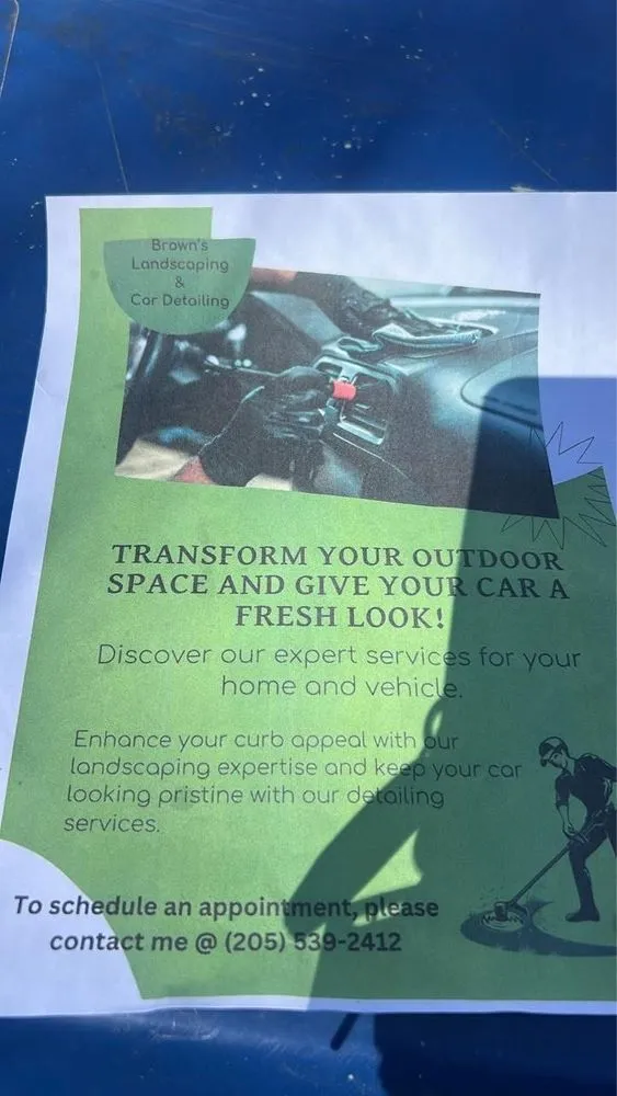 Top-rated garden landscaping in York, AL - Brown's Landscaping & Car Detailing