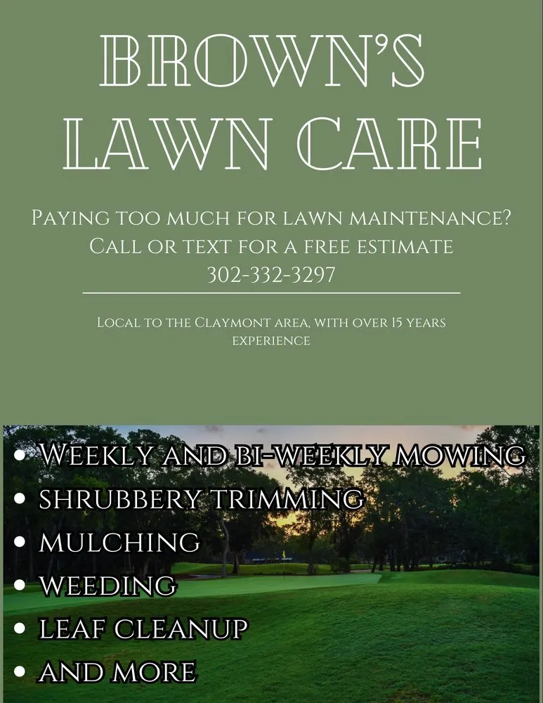 Local outdoor landscaping experts serving Claymont, DE - Brown’s Lawn Care