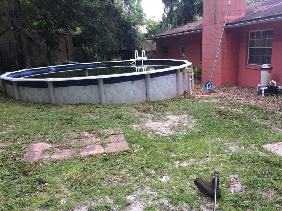 Custom yard cleanup service for residential properties in Ocala, FL by Browns Lawn Care