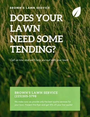 Brown’s Lawn Service Logo