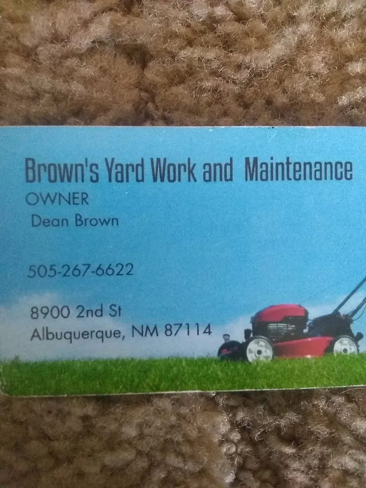 Local lawn mowing service in Albuquerque, NM by Brown's Yard Work and Maintenance