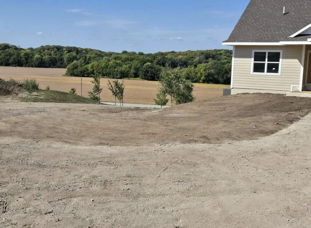 Local outdoor landscaping for homes in Perry, IA by Brownstone Grading