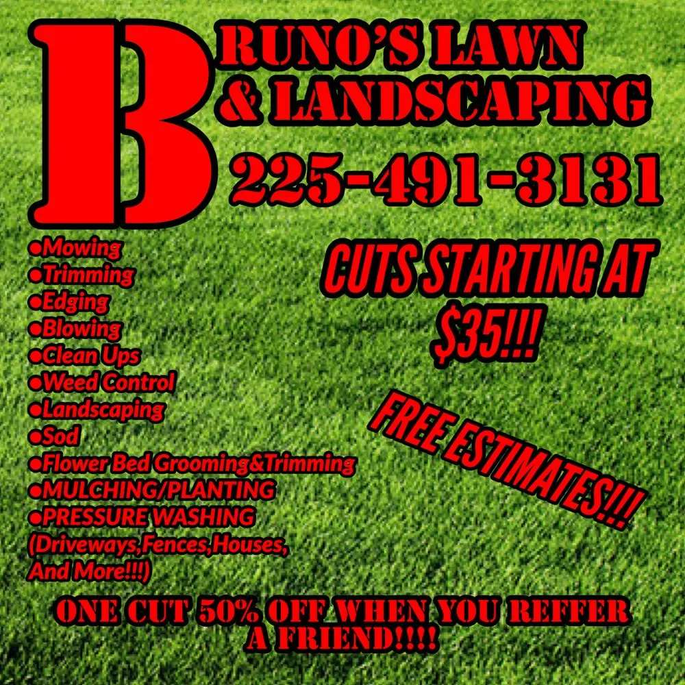Affordable residential landscaping near you in New Llano, LA by Brunos Lawn And Landscaping