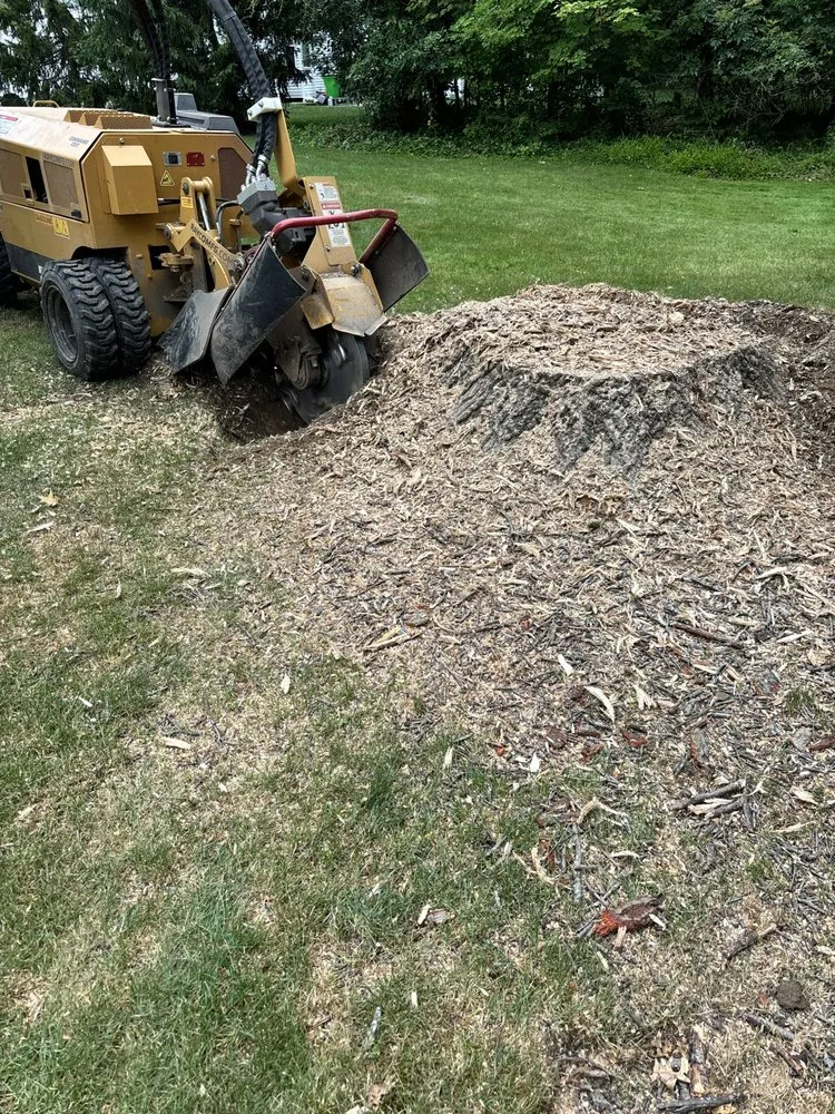 Affordable garden landscaping with custom design in Mantua, OH by Brunty's Stump Grinding