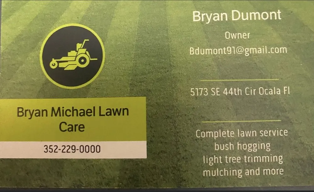 Local yard maintenance for beautiful yards in Ocala, FL by Bryan Michael Lawn Care