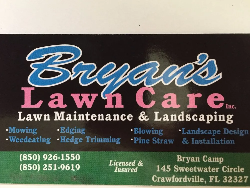 Local yard cleanup service experts serving Crawfordville, FL - Bryan's Lawn Care Service