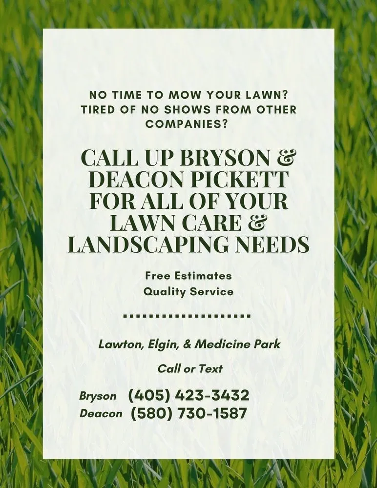 Affordable landscape design in Lawton, OK by Bryson & Deacon Pickett