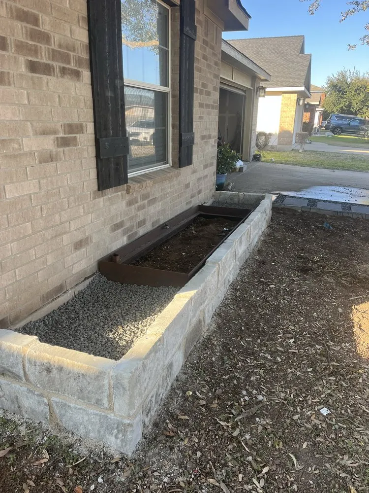 Local landscape installation for homes across Manor, TX - BS Mowing