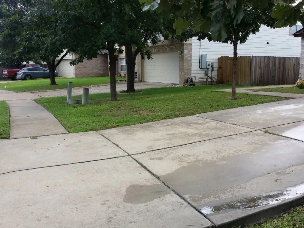 Custom garden landscaping with custom design in Del Valle, TX by BST Lawn Service