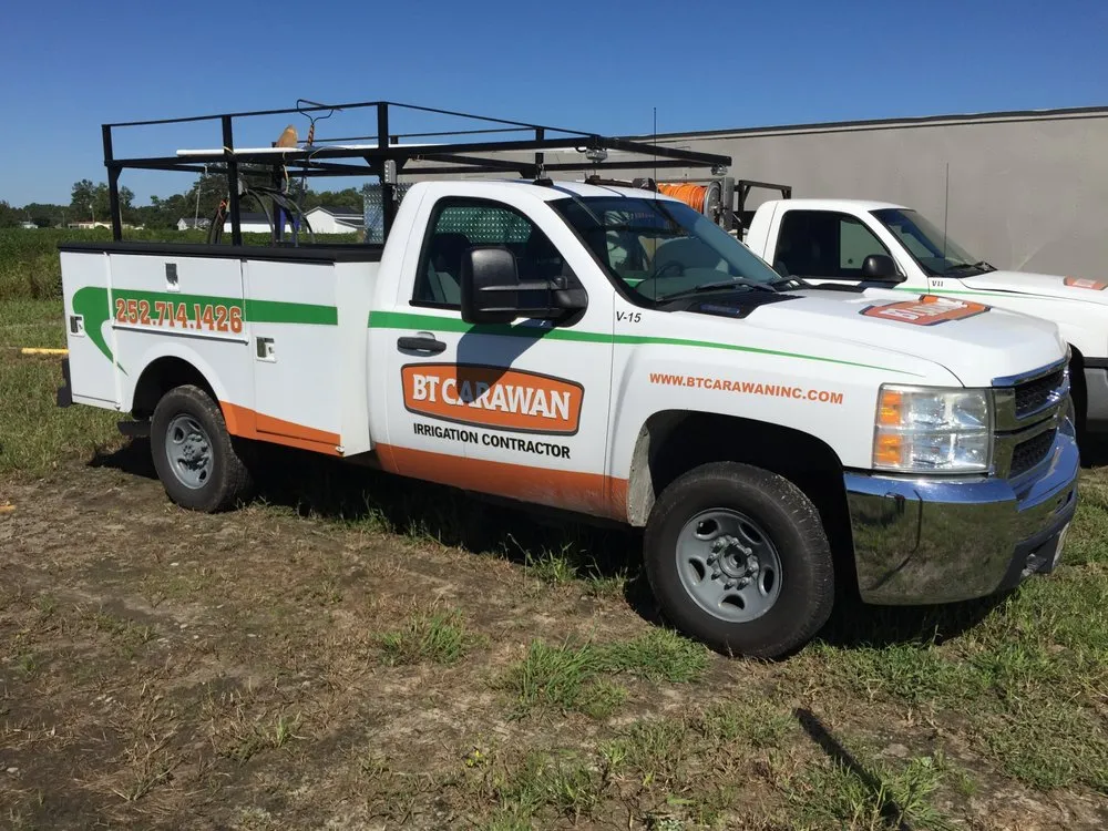 Custom landscape installation in Greenville, NC - BT Carawan