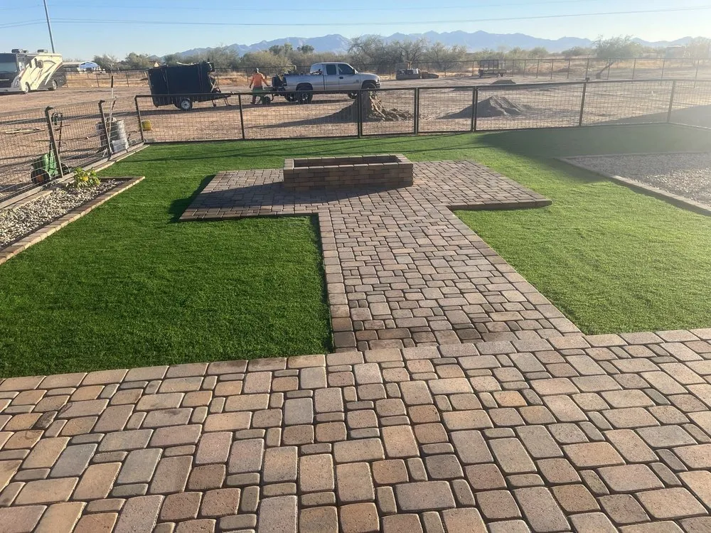 Custom outdoor landscaping in Peoria, AZ by Bubbas Elite Landscaping