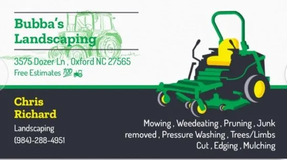 Affordable yard maintenance in Oxford, NC by Bubba’s Mowing & Landscaping