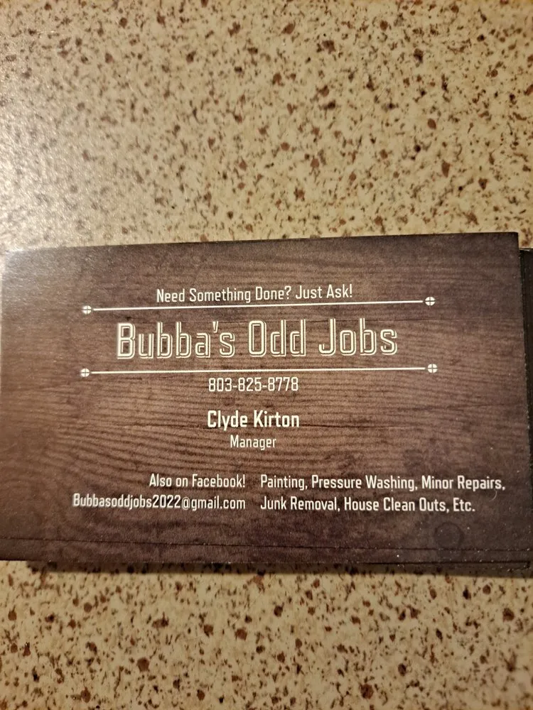 Local lawn care service experts serving Turbeville, SC - Bubba's Odd Job's