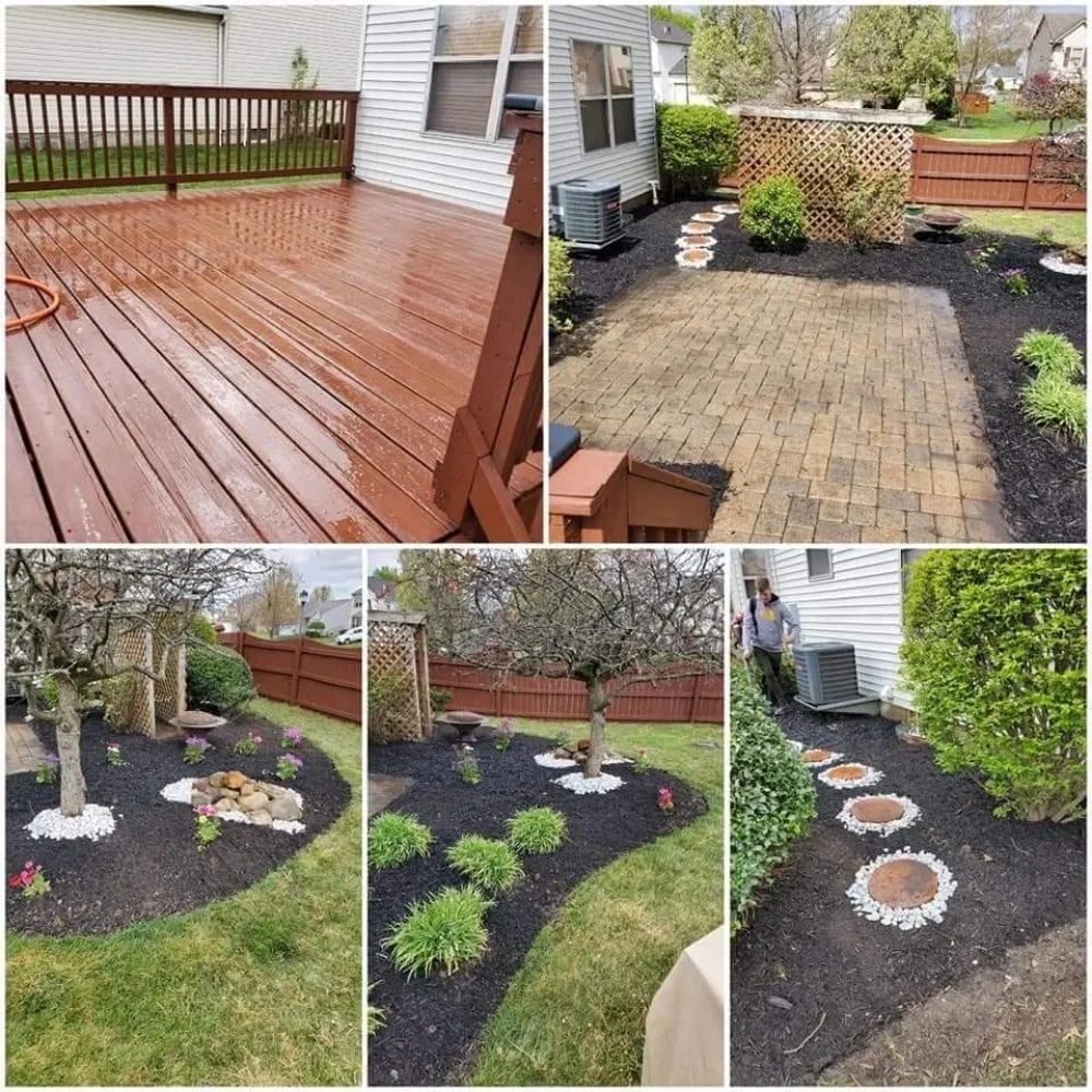 Professional garden landscaping for homes in Canal Winchester, OH by Buckeye Dan's Affordable Lawn Services