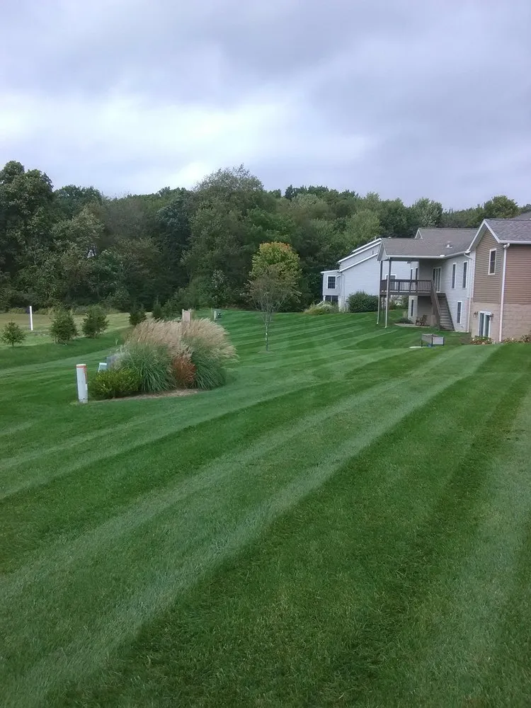 Expert lawn mowing service for outdoor upgrades in Wooster, OH by Buckeye Outdoor Solutionz