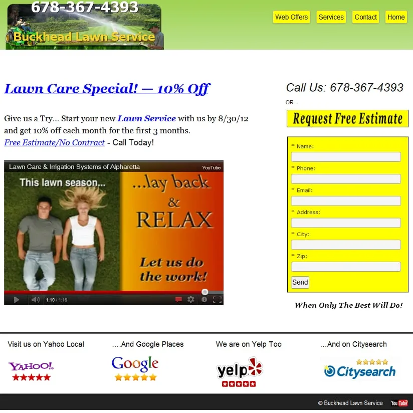 Trusted lawn care service in Buckhead, GA - Buckhead Lawn Service