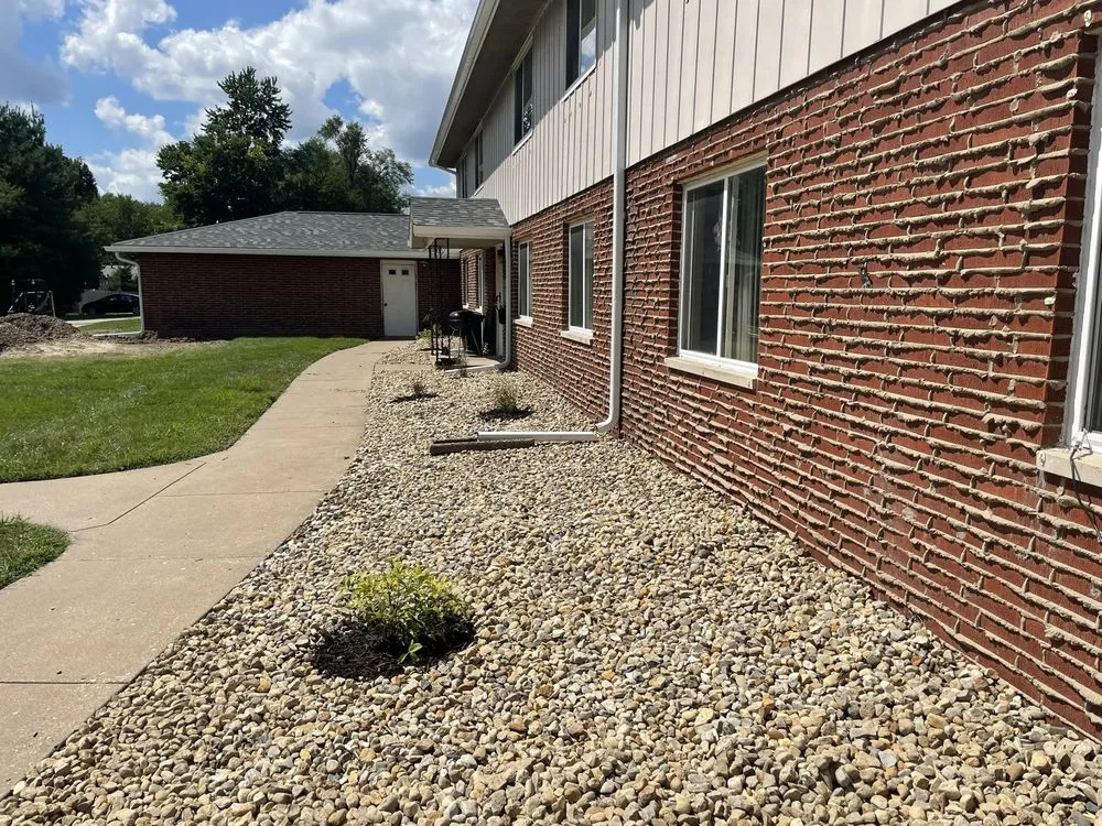 Custom outdoor landscaping for residential properties in West Peoria, IL by Buckley’s Mowing Service