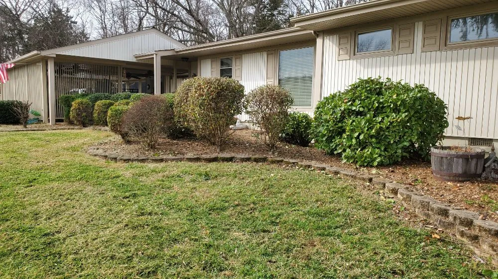 Custom yard cleanup service with custom design in Greeneville, TN by Bucky's Lawncare landscape & Maintenance