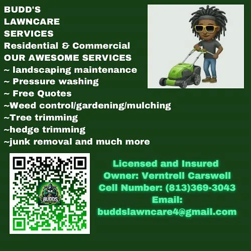 Local lawn mowing service in Tampa Bay, FL by Budd’s Lawncare