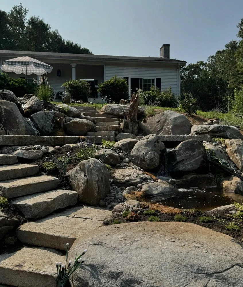 Expert garden landscaping with custom design across Essex, CT - Buddy’s Property Services