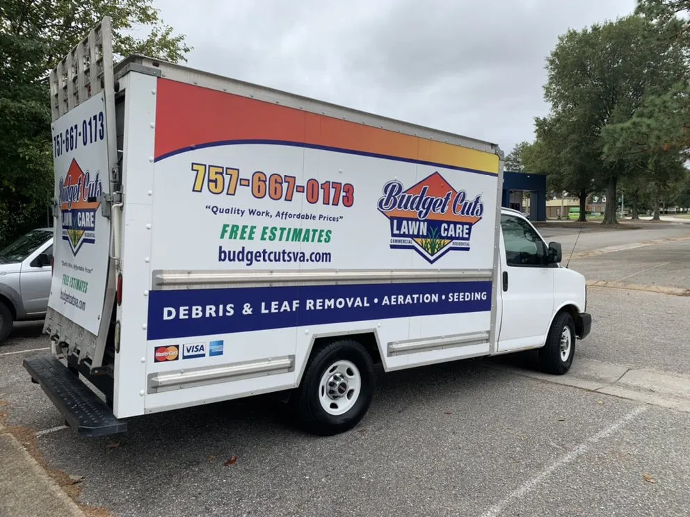 Custom landscape installation in Chesapeake, VA by Budget Cuts