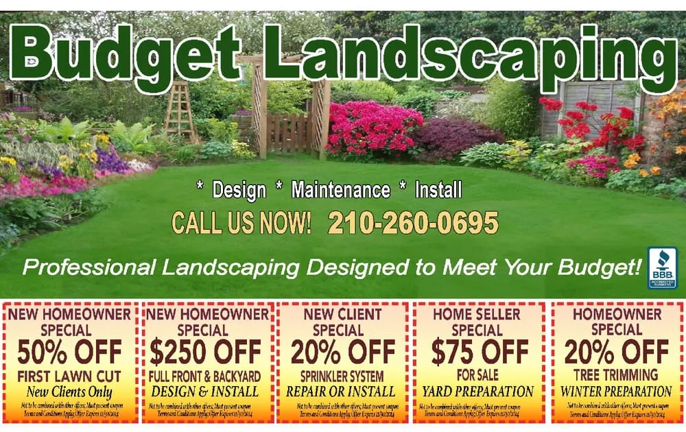 Professional landscaping services in San Antonio, TX by Budget Landscaping
