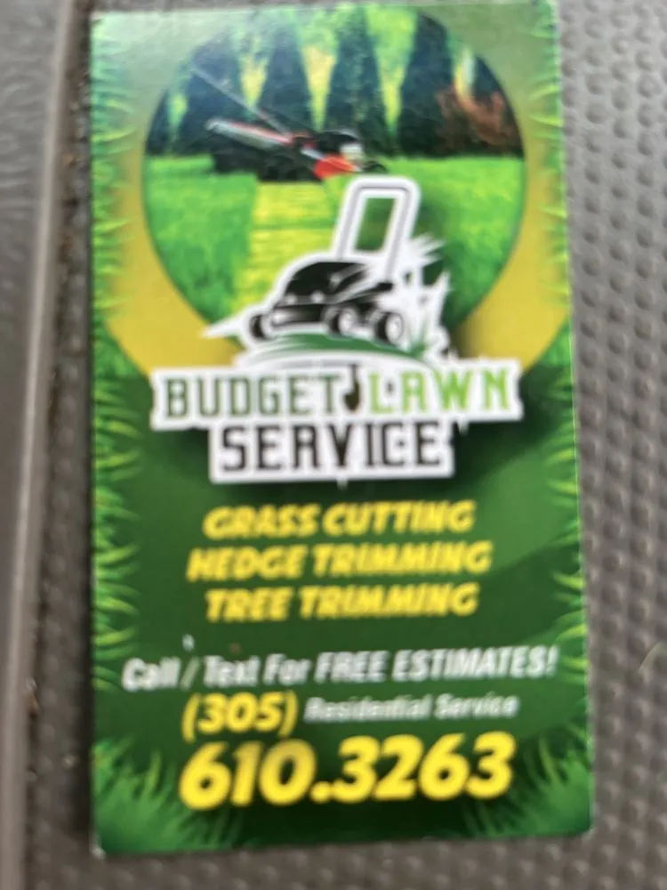 Trusted lawn mowing service in Miami, FL by Budget lawn service