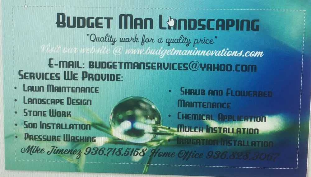 Reliable yard cleanup service in Conroe, TX - Budget Man Innovations