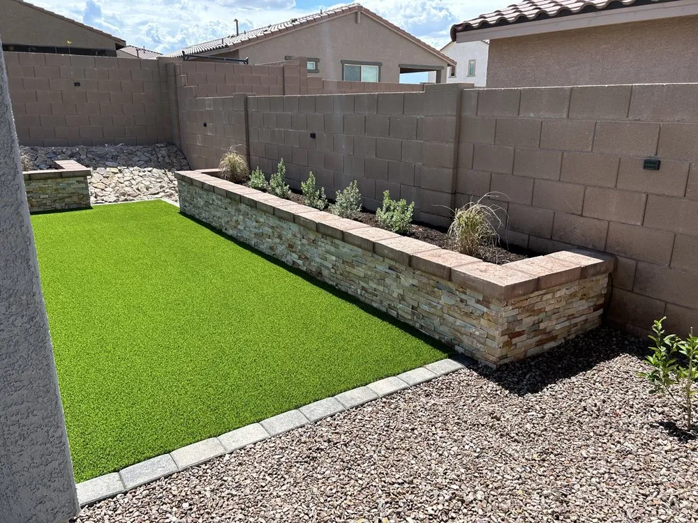 Trusted lawn care service in Tucson, AZ by Bueras Hardscaping & Design