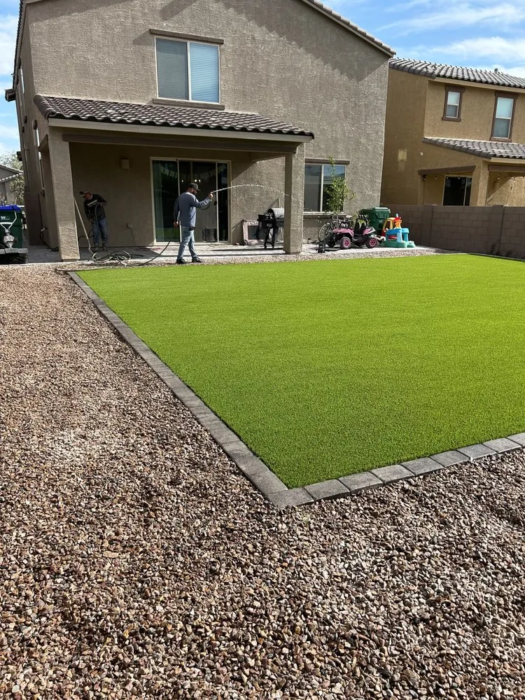 Custom yard maintenance for residential properties in Tucson, AZ by Bueras Hardscaping & Design