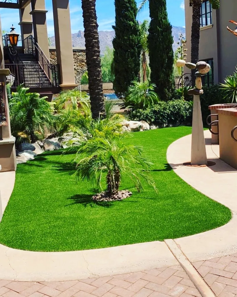 Expert garden landscaping with custom design in Tucson, AZ by Bueras Hardscaping & Design