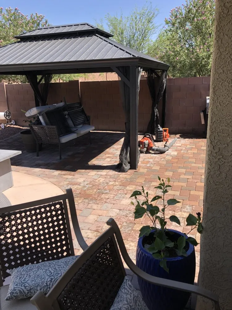 Professional landscape installation in Tucson, AZ by Bueras NS Landscaping