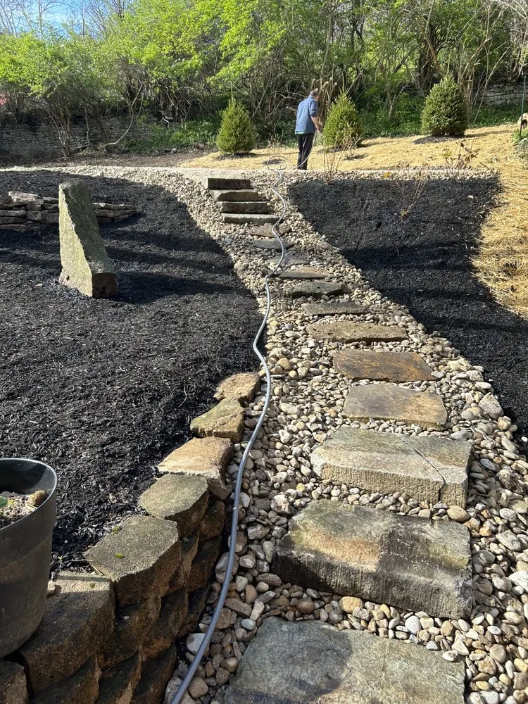 Professional outdoor landscaping in Cincinnati, OH by Buffalo Scapes