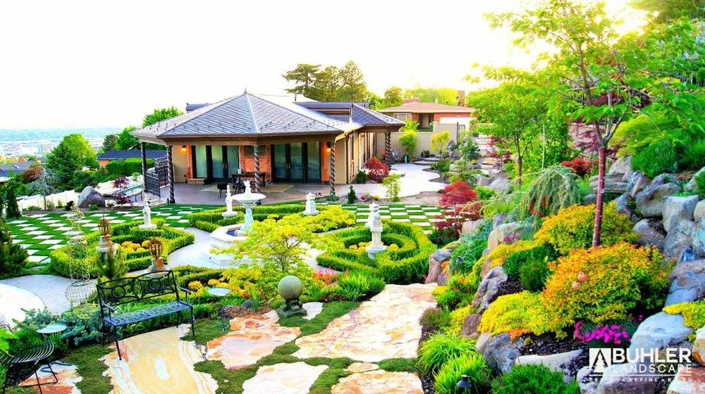 Local yard cleanup service with custom design in Ogden, UT by Buhler Landscape & Design