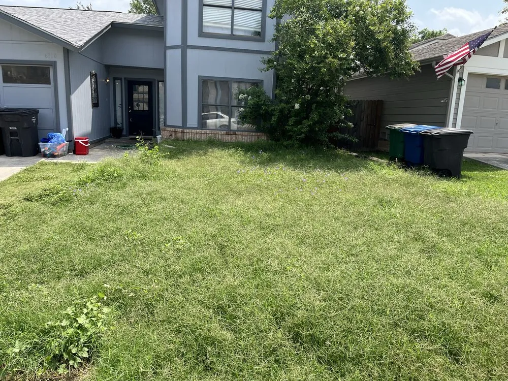 Custom landscape design for homes in Universal City, TX by Built2Mow