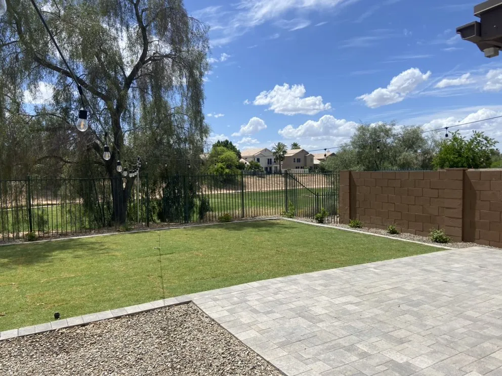 Local yard cleanup service with custom design in Gilbert, AZ by Bull Hand Construction
