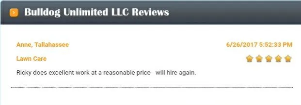 Top-rated lawn mowing service for beautiful yards in Tallahassee, FL by Bulldog Unlimited