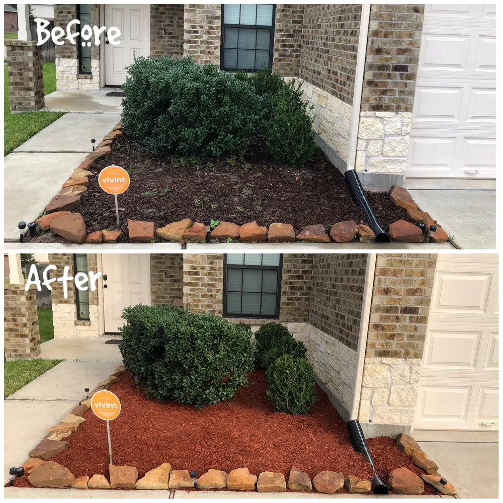 Custom landscape installation in San Antonio, TX - BullSht Outlawz