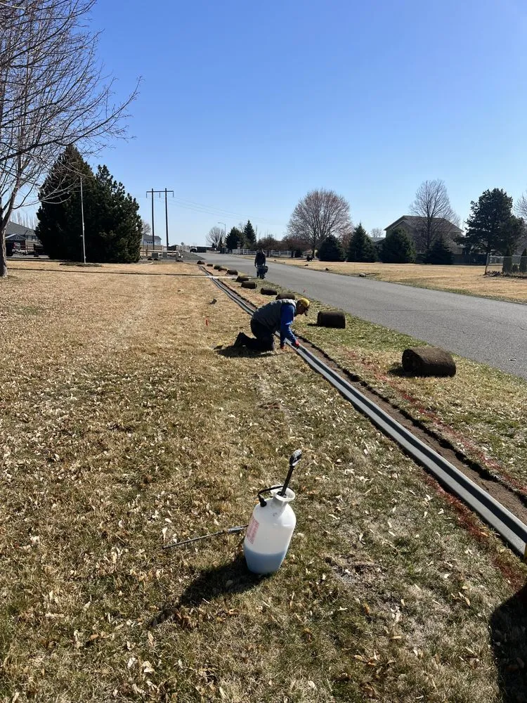 Professional landscape installation in Kennewick, WA by Bumblebee lawn care