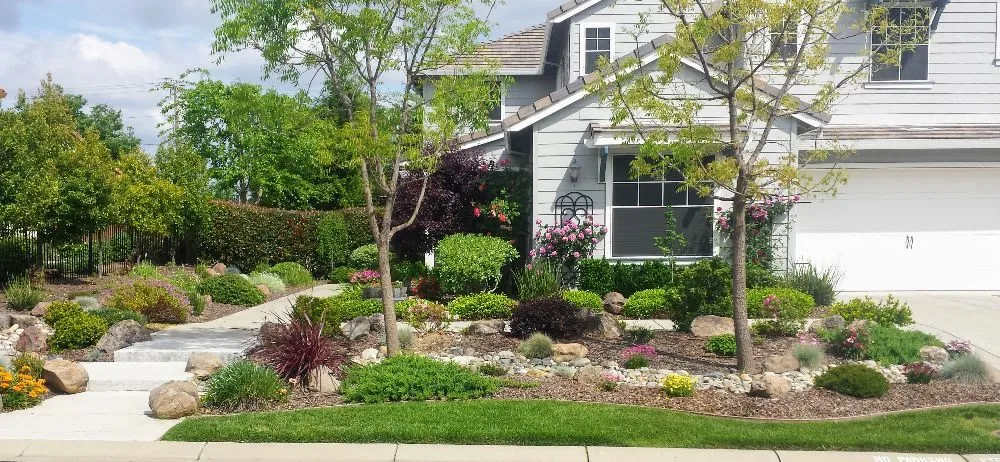 Affordable garden landscaping with custom design in Roseville, CA by Burch Landscaping