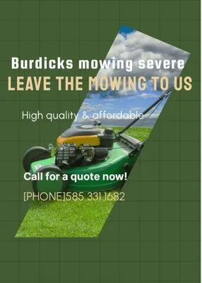 Burdicks mowing and rototiller service