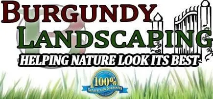 Burgundy Landscaping Logo