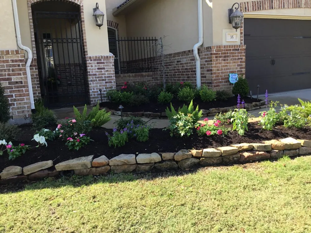 Professional yard cleanup service in Katy, TX by Burke Landscape Design