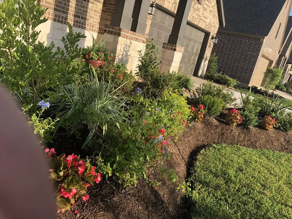 Expert lawn mowing service with custom design in Katy, TX by Burke Landscape Design