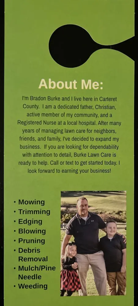 Trusted lawn mowing service for residential properties in Swansboro, NC by Burke Lawn Care