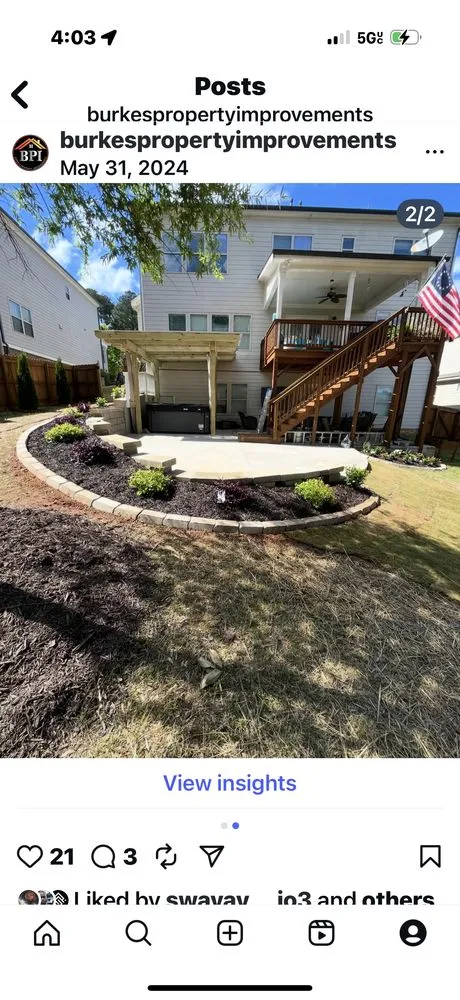 Top-rated landscape installation experts serving Dacula, GA - Burkes Property Improvements