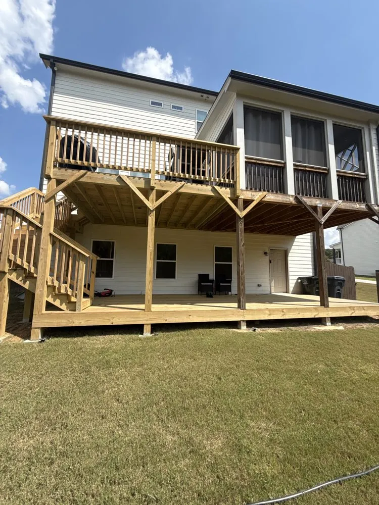 Custom outdoor landscaping near you in Dacula, GA by Burkes Property Improvements