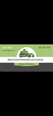 Burks & Sons Construction and Lawncare Logo
