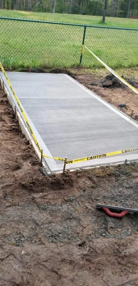 Local residential landscaping in Wendell, NC by Burning It Concrete